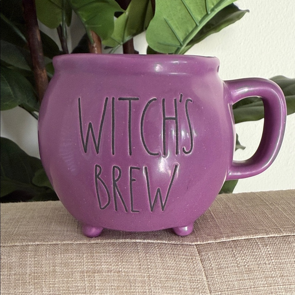 Rae Dunn Purple Witch's Brew Cauldron Mug